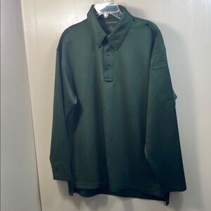 Propper Green Long-Sleeve men Polo Shirt‎ size L